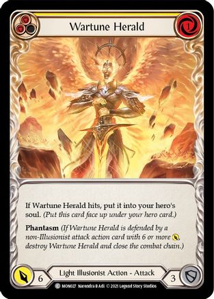 Wartune Herald (Yellow) [MON027] (Monarch)  1st Edition Normal
