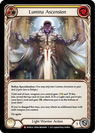 Lumina Ascension [U-MON034-RF] (Monarch Unlimited)  Unlimited Rainbow Foil