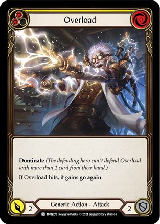 Overload (Yellow) [MON276] (Monarch)  1st Edition Normal