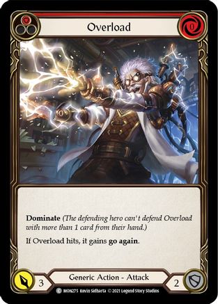 Overload (Red) [U-MON275-RF] (Monarch Unlimited)  Unlimited Rainbow Foil