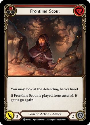 Frontline Scout (Red) [MON272] (Monarch)  1st Edition Normal