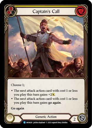 Captain's Call (Yellow) [MON261] (Monarch)  1st Edition Normal