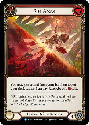 Rise Above (Red) [U-MON257-RF] (Monarch Unlimited)  Unlimited Rainbow Foil