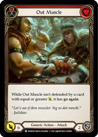 Out Muscle (Red) [MON248-RF] (Monarch)  1st Edition Rainbow Foil