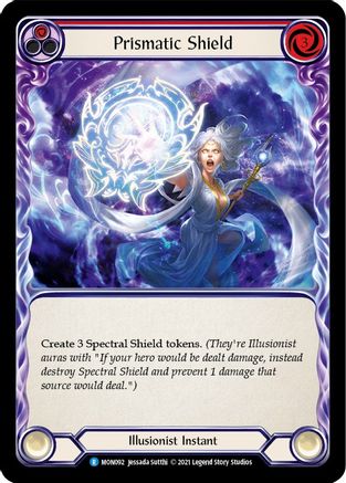 Prismatic Shield (Red) [MON092] (Monarch)  1st Edition Normal