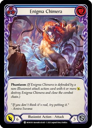 Enigma Chimera (Blue) [U-MON100-RF] (Monarch Unlimited)  Unlimited Rainbow Foil
