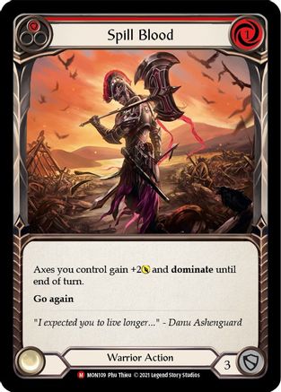 Spill Blood [MON109-RF] (Monarch)  1st Edition Rainbow Foil