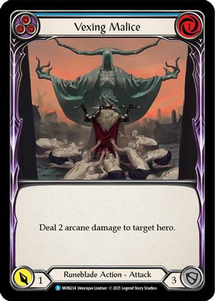 Vexing Malice (Blue) [U-MON234] (Monarch Unlimited)  Unlimited Normal