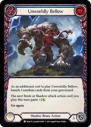 Unworldly Bellow (Blue) [U-MON152-RF] (Monarch Unlimited)  Unlimited Rainbow Foil