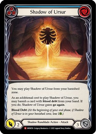 Shadow of Ursur [MON156-RF] (Monarch)  1st Edition Rainbow Foil