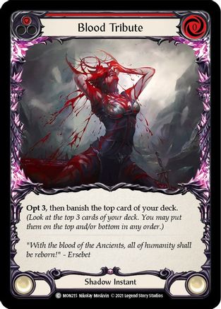 Blood Tribute (Red) [U-MON215] (Monarch Unlimited)  Unlimited Normal
