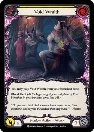 Void Wraith (Yellow) [U-MON210] (Monarch Unlimited)  Unlimited Normal