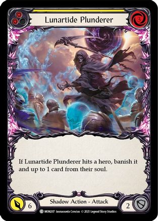 Lunartide Plunderer (Yellow) [MON207] (Monarch)  1st Edition Normal