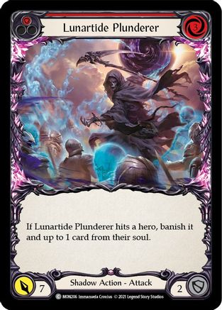 Lunartide Plunderer (Red) [U-MON206-RF] (Monarch Unlimited)  Unlimited Rainbow Foil