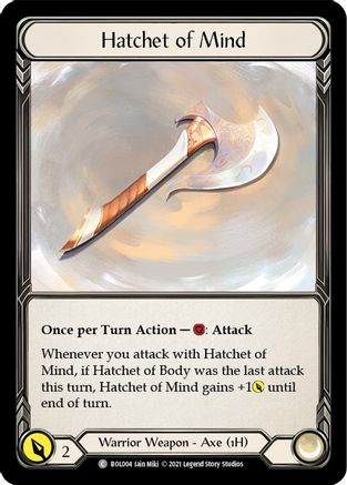 Hatchet of Mind [BOL004] (Monarch Boltyn Blitz Deck)