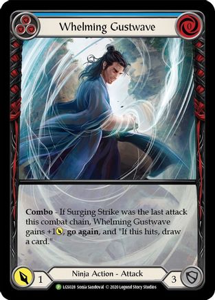 Whelming Gustwave (Blue) [LGS028] (Promo)  Rainbow Foil