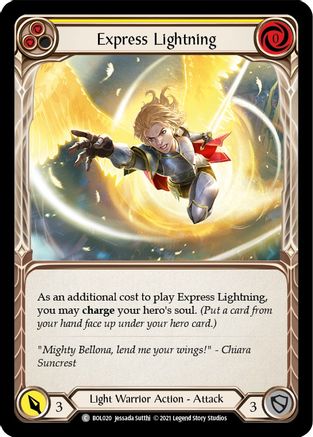 Express Lightning (Yellow) [BOL020] (Monarch Boltyn Blitz Deck)
