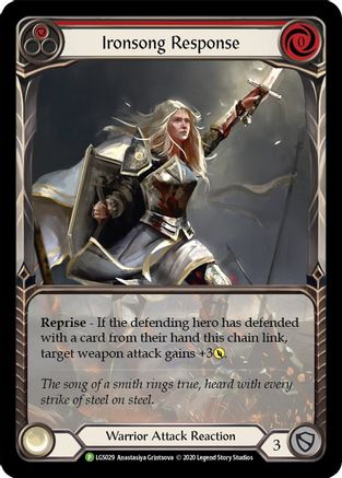 Ironsong Response (Red) [LGS029] (Promo)  Rainbow Foil