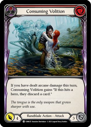 Consuming Volition (Red) [CHN025] (Monarch Chane Blitz Deck)