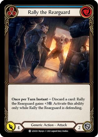 Rally the Rearguard (Blue) [LEV029] (Monarch Levia Blitz Deck)