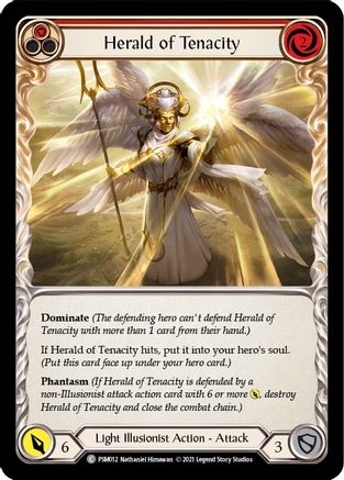 Herald of Tenacity (Red) [PSM012] (Monarch Prism Blitz Deck)