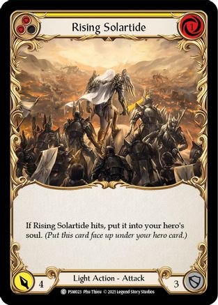 Rising Solartide (Yellow) [PSM023] (Monarch Prism Blitz Deck)