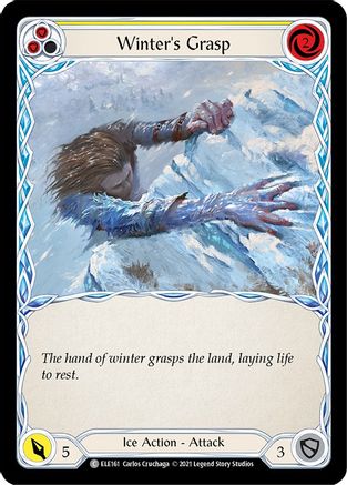 Winter's Grasp (Yellow) [U-ELE161] (Tales of Aria Unlimited)  Unlimited Rainbow Foil
