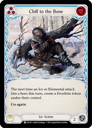 Chill to the Bone (Blue) [U-ELE165] (Tales of Aria Unlimited)  Unlimited Rainbow Foil