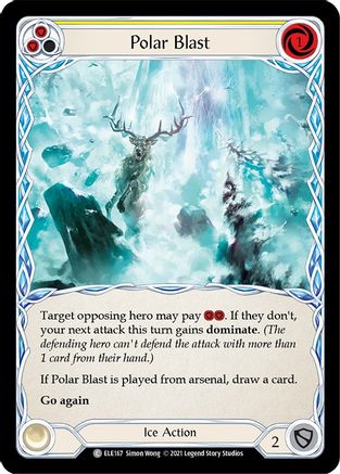 Polar Blast (Yellow) [U-ELE167] (Tales of Aria Unlimited)  Unlimited Rainbow Foil
