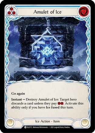 Amulet of Ice [ELE172] (Tales of Aria)  1st Edition Rainbow Foil