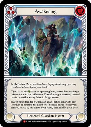 Awakening [ELE006] (Tales of Aria)  1st Edition Rainbow Foil