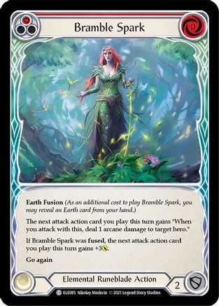 Bramble Spark (Red) [ELE085] (Tales of Aria)  1st Edition Rainbow Foil
