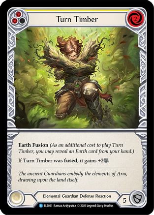 Turn Timber (Yellow) [U-ELE011] (Tales of Aria Unlimited)  Unlimited Rainbow Foil