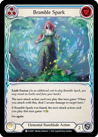 Bramble Spark (Blue) [ELE087] (Tales of Aria)  1st Edition Normal