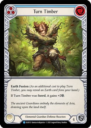 Turn Timber (Blue) [U-ELE012] (Tales of Aria Unlimited)  Unlimited Rainbow Foil