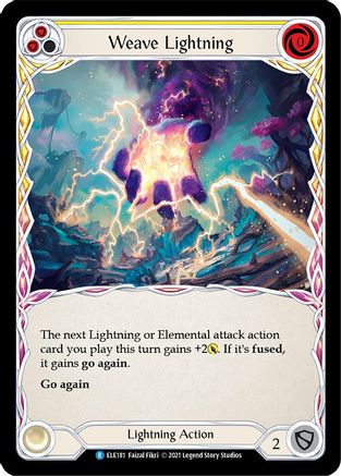 Weave Lightning (Yellow) [U-ELE181] (Tales of Aria Unlimited)  Unlimited Normal