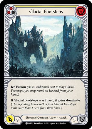 Glacial Footsteps (Yellow) [ELE017] (Tales of Aria)  1st Edition Normal