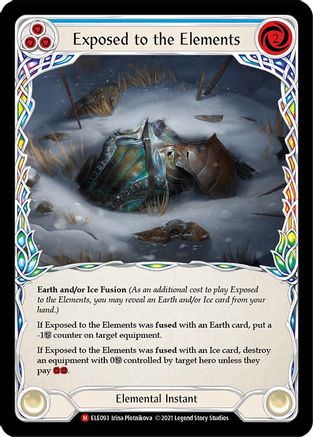 Exposed to the Elements [ELE093] (Tales of Aria)  1st Edition Rainbow Foil