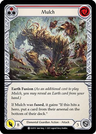 Mulch (Red) [ELE019] (Tales of Aria)  1st Edition Rainbow Foil