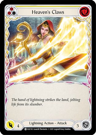 Heaven's Claws (Yellow) [ELE193] (Tales of Aria)  1st Edition Normal