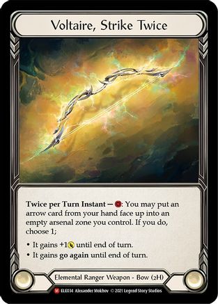 Voltaire, Strike Twice [ELE034] (Tales of Aria)  1st Edition Cold Foil