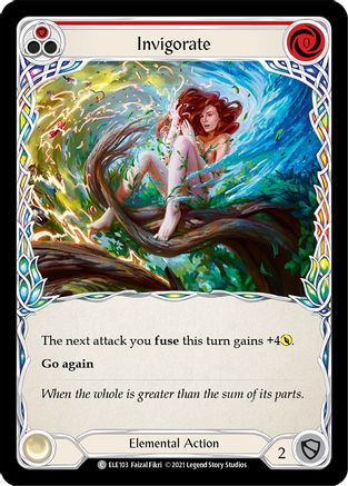 Invigorate (Red) [U-ELE103] (Tales of Aria Unlimited)  Unlimited Rainbow Foil