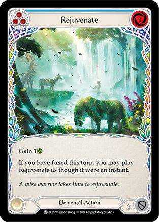 Rejuvenate (Blue) [ELE108] (Tales of Aria)  1st Edition Normal