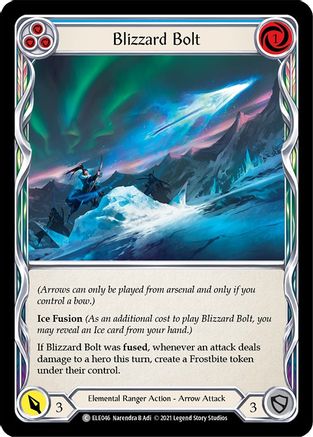 Blizzard Bolt (Blue) [U-ELE046] (Tales of Aria Unlimited)  Unlimited Normal