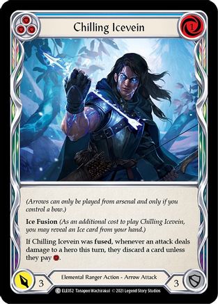 Chilling Icevein (Blue) [ELE052] (Tales of Aria)  1st Edition Normal