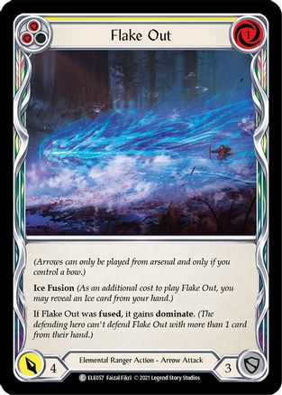 Flake Out (Yellow) [ELE057] (Tales of Aria)  1st Edition Normal