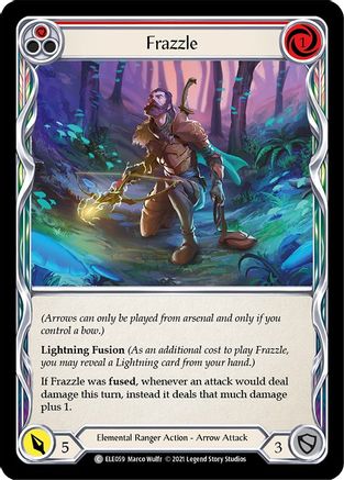Frazzle (Red) [U-ELE059] (Tales of Aria Unlimited)  Unlimited Rainbow Foil