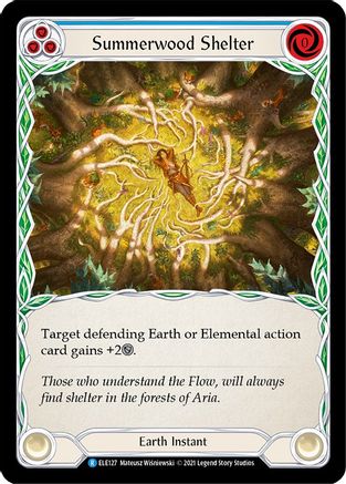 Summerwood Shelter (Blue) [ELE127] (Tales of Aria)  1st Edition Normal