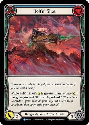 Bolt'n' Shot (Blue) [U-ELE218] (Tales of Aria Unlimited)  Unlimited Rainbow Foil
