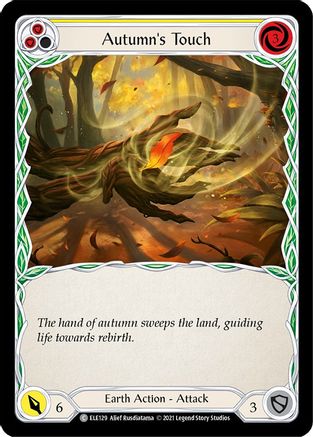 Autumn's Touch (Yellow) [ELE129] (Tales of Aria)  1st Edition Rainbow Foil